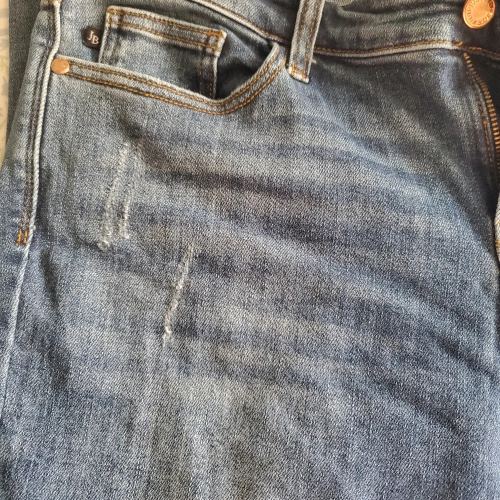 Judy Blue Boot Cut Blue Jeans, Size 32, Midrise - Picture 3 of 7